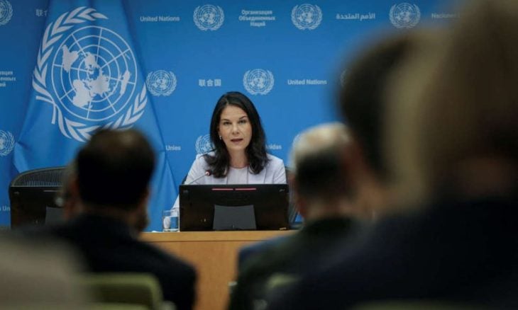 رئيسة الجمعية العامة تكر أنها دعت لتدمير المعالم المدنية في غزة