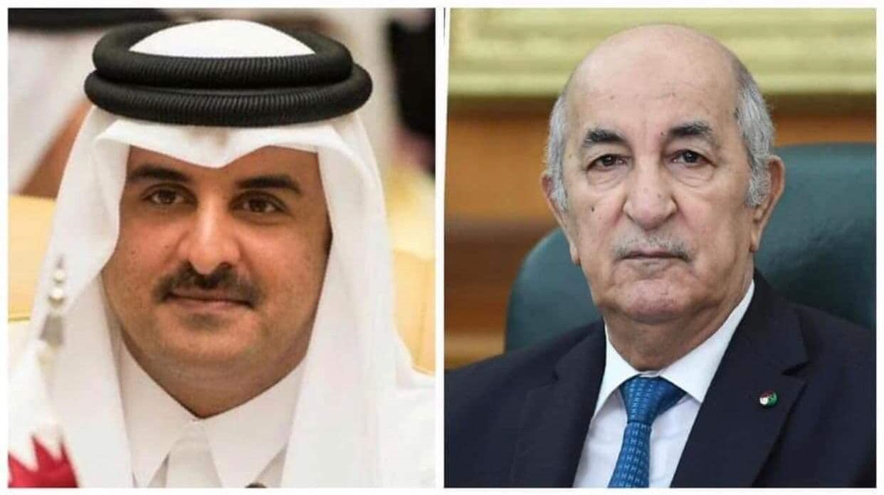 أمير دولة قطر يحل بالجزائر لحضور حفل افتتاح ألعاب وهران 2022
